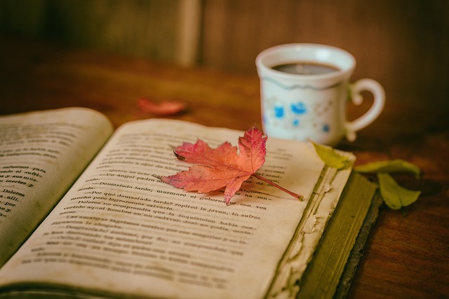 Libro y taza de té